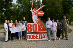 В парке " 75 лет Победы" в х. Северокубанском прошли праздничные мероприятия, посвященные 9 мая.